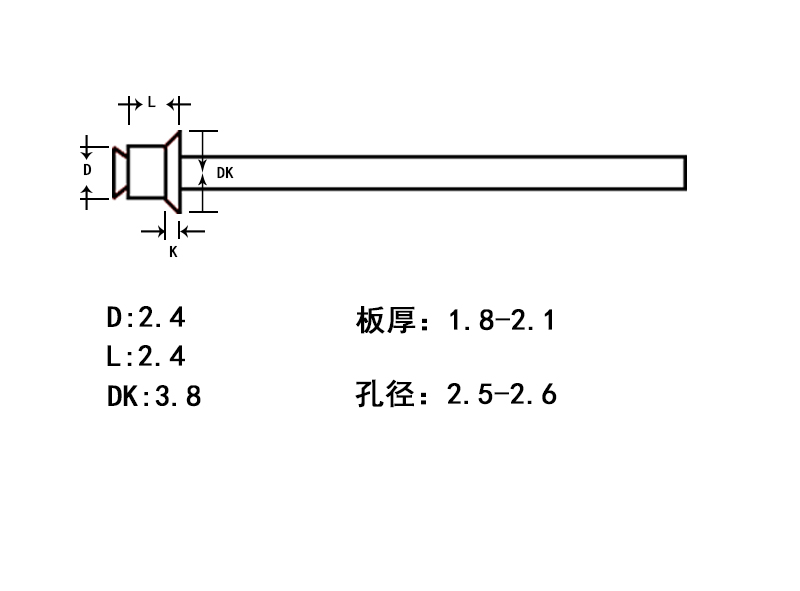 無頭空芯鉚釘-凱仕特